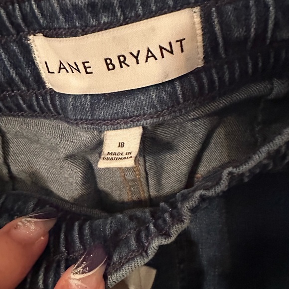 Plus size wide leg blue jeans - Picture 4 of 4